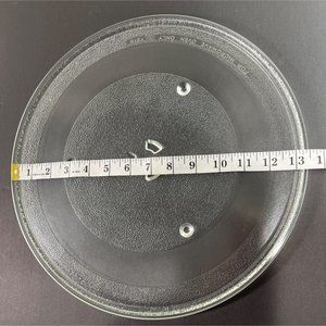 Microwave Glass Turntable Dish 13.5 inches Round with Plastic Turner C198